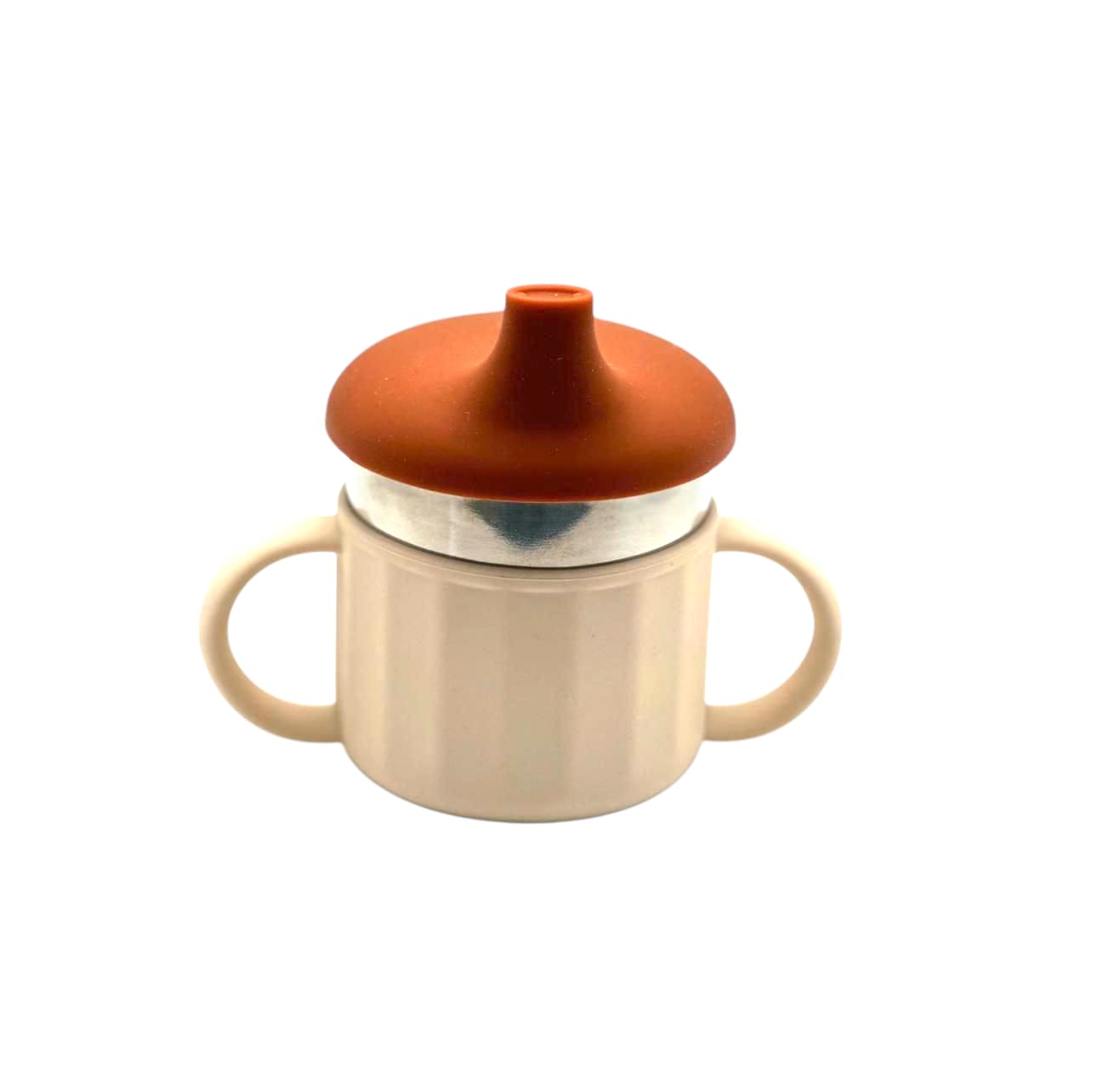 7.5 oz Sippy Cup - Dishwasher Safe, Food-Grade Silicone & 304 Stainless Steel